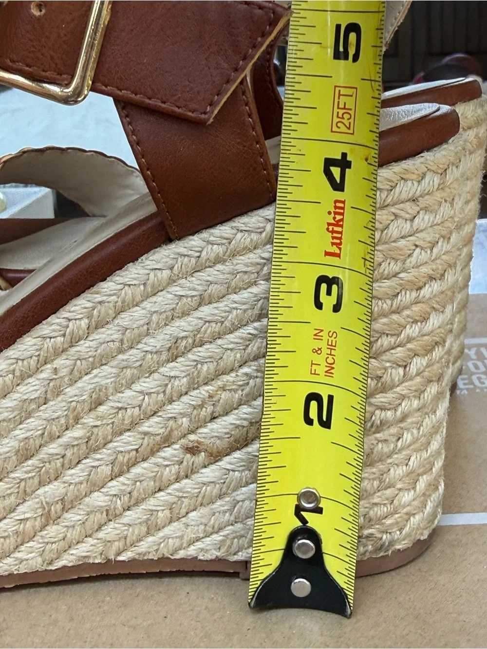 BC Brown Woven Espadrille (size 7.5)